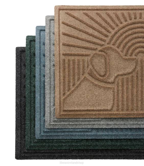 LLBean Everyspace Recycled Waterhog Doormat Sunrise Dogs Unisex J46J2535 Home Goods Camel