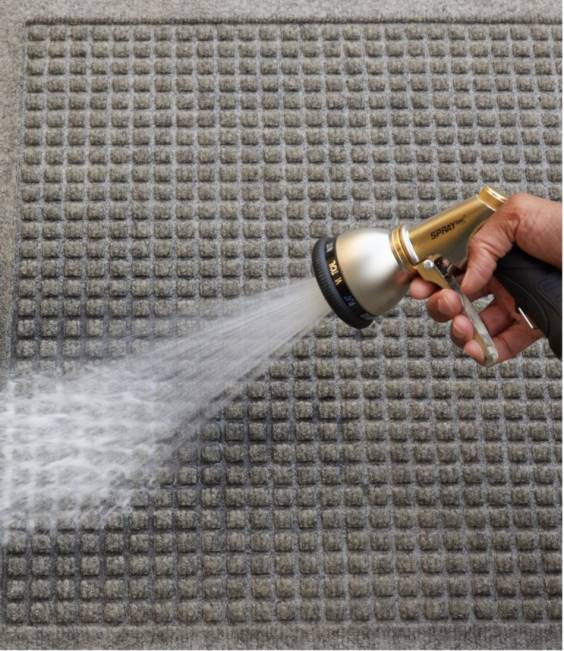 LLBean Everyspace Recycled Waterhog Doormat Swimming Whale Unisex J46J2591 Home Goods Bluestone