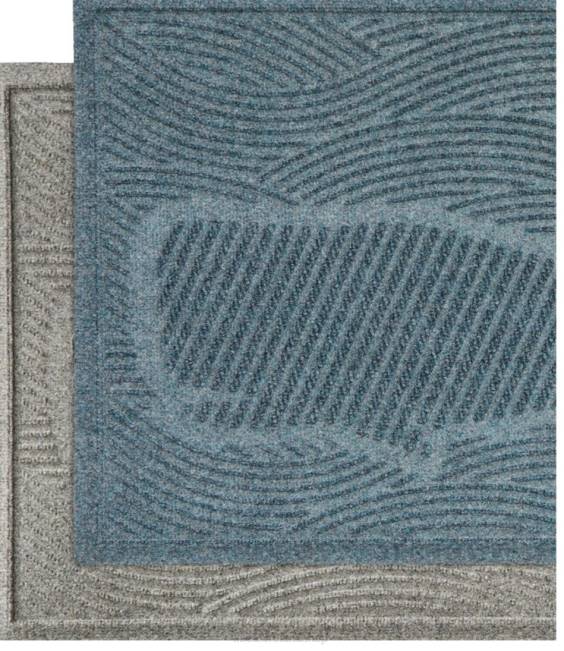LLBean Everyspace Recycled Waterhog Doormat Swimming Whale Unisex J46J2591 Home Goods Bluestone