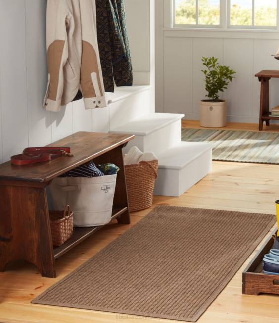 LLBean Everyspace Recycled Waterhog Doormat Unisex J46J6781 Home Goods Cranberry