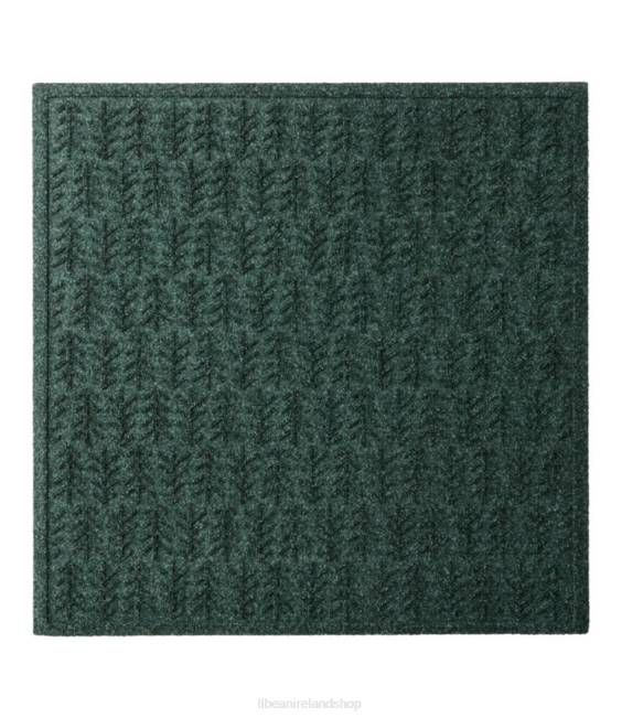 LLBean Everyspace Recycled Waterhog Mat Square Trees Unisex J46J5562 Home Goods Evergreen