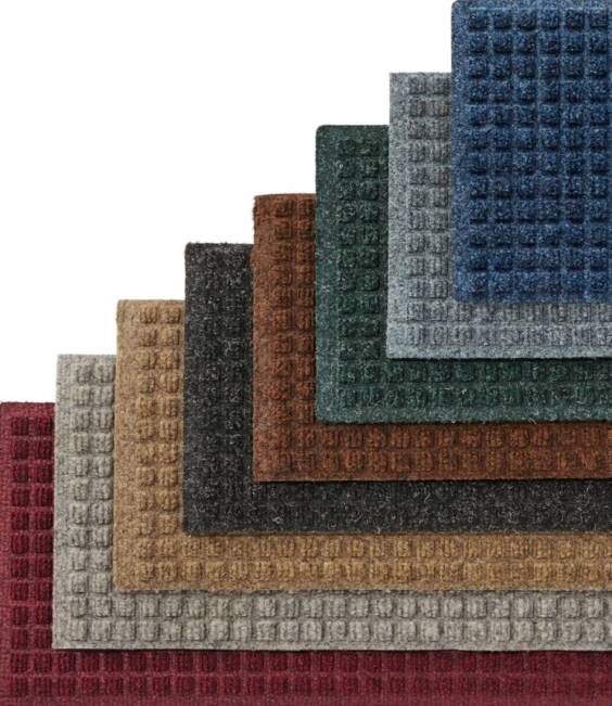 LLBean Everyspace Recycled Waterhog Mat Stair Treads Set of Four Unisex J46J6800 Home Goods Cranberry