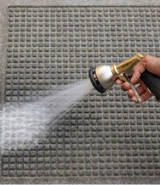 LLBean Everyspace Recycled Waterhog Mat Unisex J46J7276 Home Goods Medium Gray