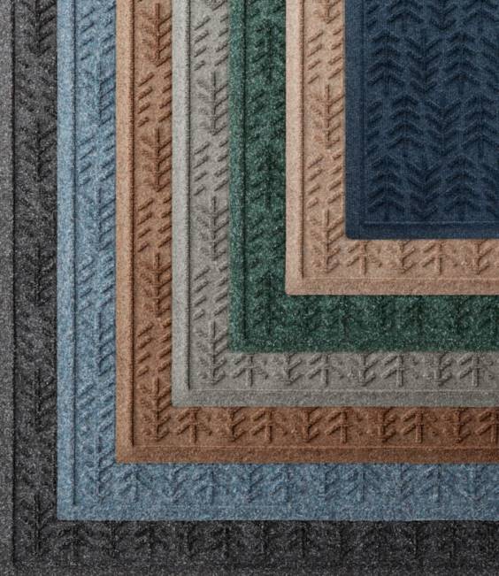 LLBean Everyspace Recycled Waterhog Mat Unisex J46J7276 Home Goods Medium Gray