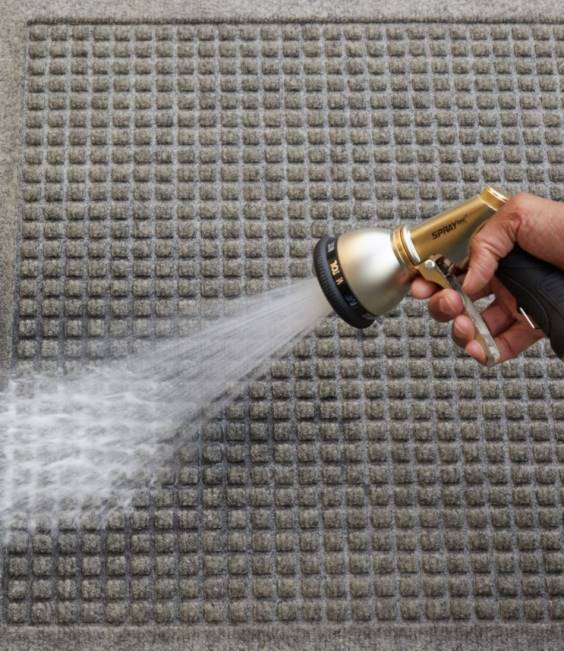 LLBean Everyspace Recycled Waterhog Mat Unisex J46J7278 Home Goods Medium Gray