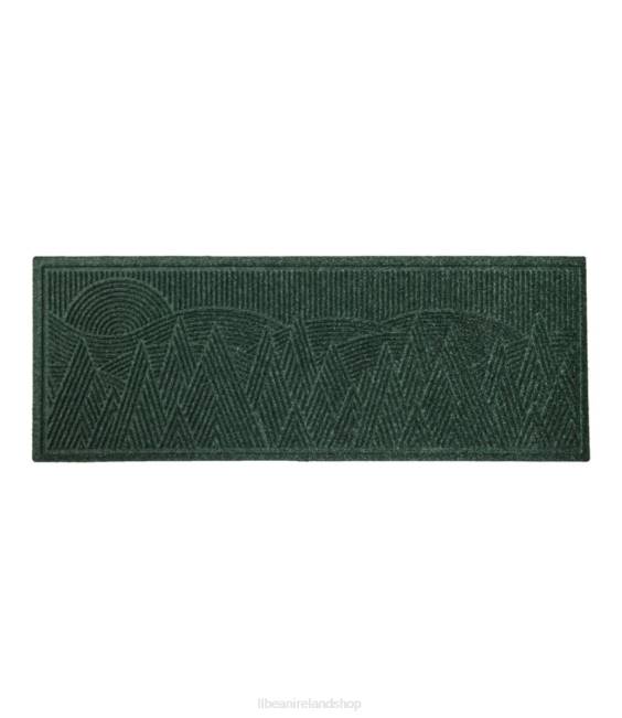 LLBean Everyspace Recycled Waterhog Runner Mountain Scene Unisex J46J4441 Home Goods Evergreen