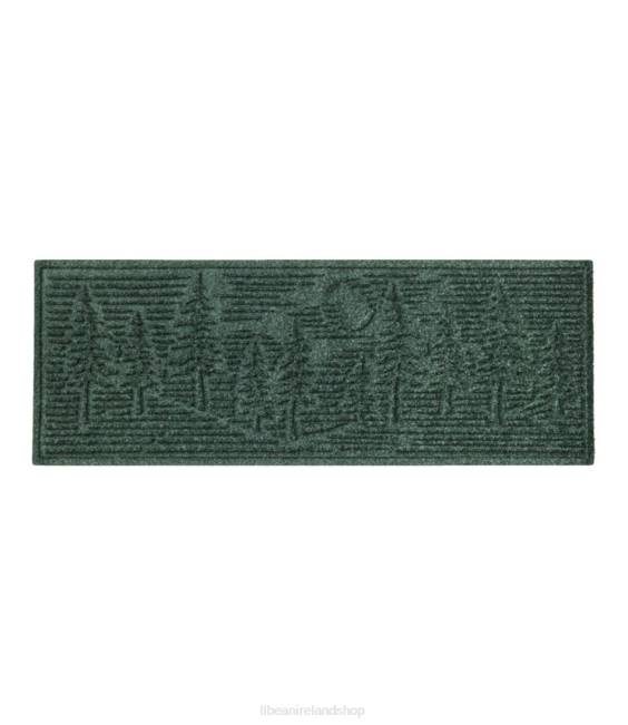 LLBean Everyspace Recycled Waterhog Runner Pine Trees Unisex J46J4430 Home Goods Evergreen
