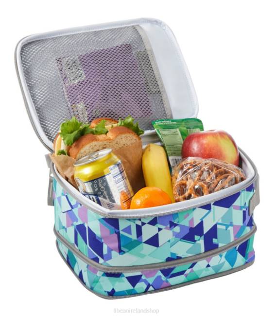 LLBean Expandable Lunch Box Print Unisex J46J6774 Accessories Fresh Mint Prism