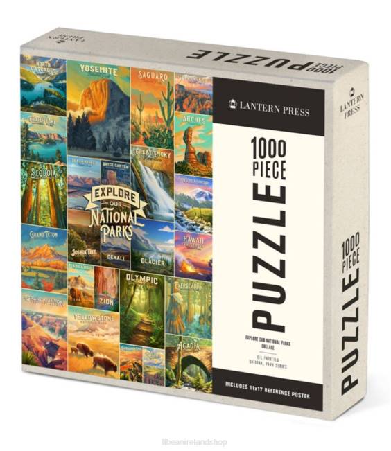 LLBean Explore Our National Parks Puzzle Unisex J46J1712 Games  Recreation Multi
