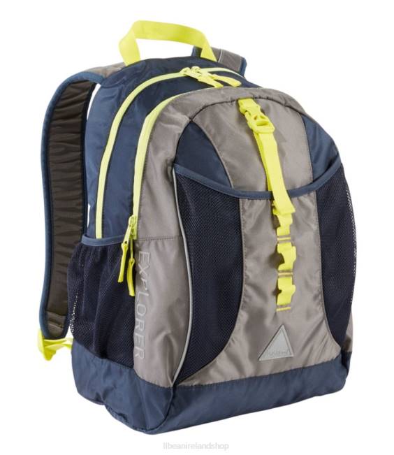 LLBean Explorer Backpack Colorblock Unisex J46J2398 Accessories Carbon Navy/Asphalt