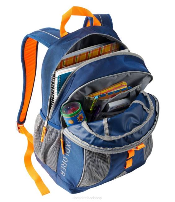 LLBean Explorer Backpack Unisex J46J5466 Accessories Ocean Blue/Electric Orange