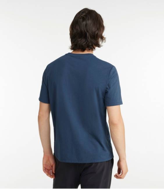 LLBean Explorer Slub Tee Men J46J6546 Clothing Rosewood