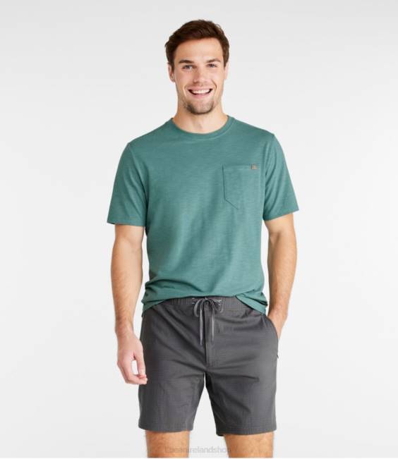 LLBean Explorer Slub Tee Men J46J6972 Clothing Quarry Gray