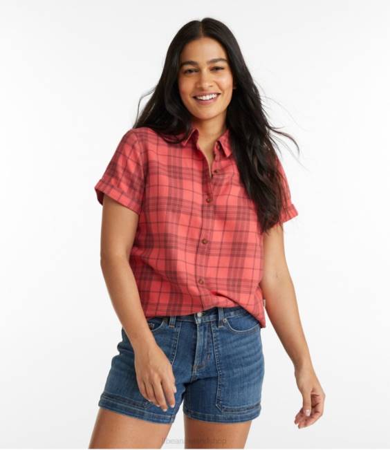 LLBean Feather-Soft Twill Shirt Women J46J5995 Clothing Larkspur