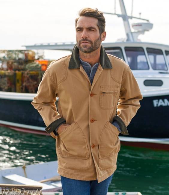 LLBean Field Jacket Men J46J3633 Outerwear Saddle