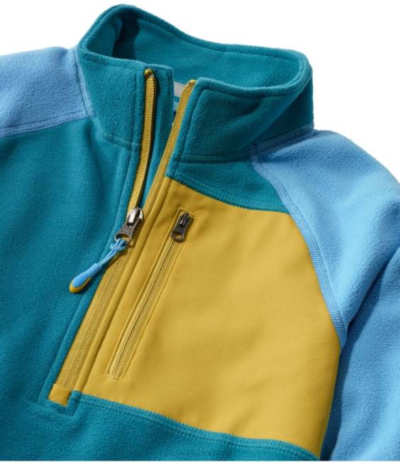 LLBean Fitness Fleece Kids J46J167 Clothing Mallard Teal/Cool Blue