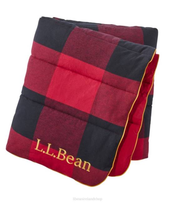 LLBean Flannel Camp Blanket Unisex J46J3855 Outdoor Equipment Red Buffalo Plaid