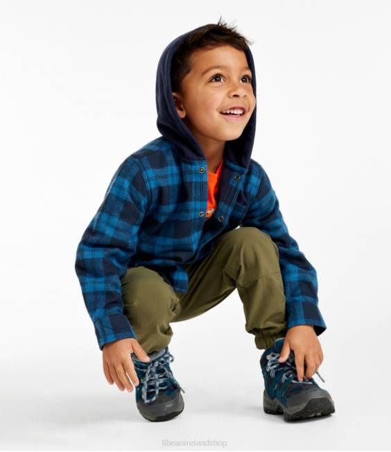 LLBean Fleece-Lined Flannel Shirt Kids J46J105 Clothing Wild Aster
