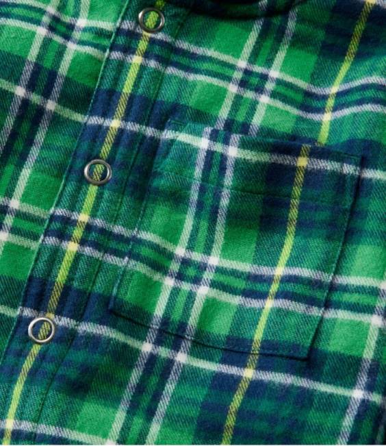 LLBean Fleece-Lined Flannel Shirt Kids J46J105 Clothing Wild Aster
