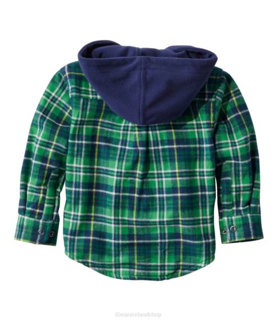 LLBean Fleece-Lined Flannel Shirt Kids J46J4661 Clothing Treeline