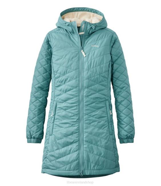 LLBean Fleece-Lined Primaloft Coat Women J46J3607 Outerwear Mineral Blue