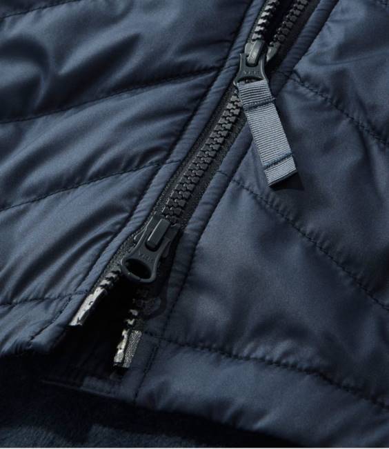 LLBean Fleece-Lined Primaloft Coat Women J46J5079 Outerwear Carbon Navy