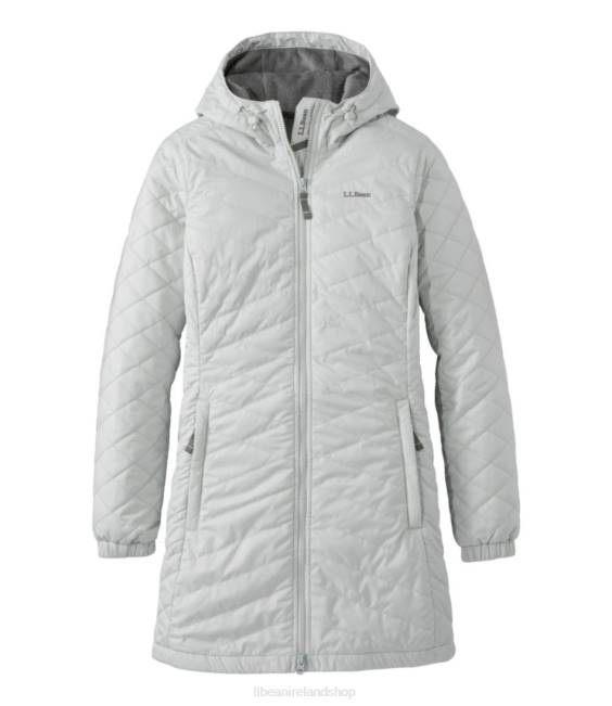 LLBean Fleece-Lined Primaloft Coat Women J46J6669 Outerwear Silver Moon