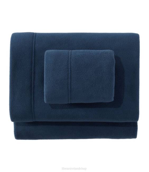 LLBean Fleece Sheet Collection Unisex J46J2707 Bedding Mariner Blue