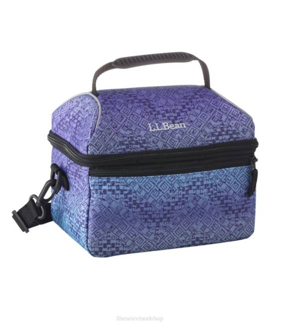 LLBean Flip-Top Lunch Box Print Unisex J46J5467 Accessories Periwinkle Sky Chevron