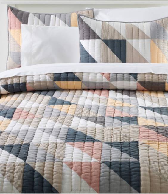 LLBean Flying Geese Quilt Collection Unisex J46J2510 Bedding Multi