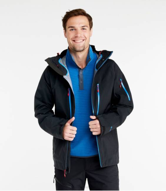 LLBean GORE-TEX Pro Patroller Jacket Men J46J3687 Outerwear Midnight Black