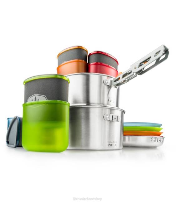 LLBean GSI Glacier Camper Cookset Unisex J46J2157 Camping Kitchen Stainless