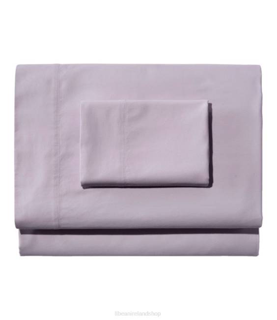 LLBean Garment Washed Sateen Sheet Collection Unisex J46J2683 Bedding Lilac Mist