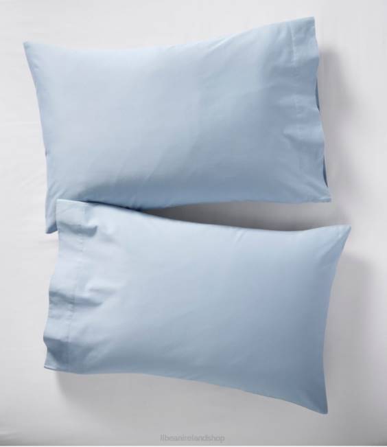 LLBean Garment Washed Sateen Sheet Collection Unisex J46J5612 Bedding Seaside Blue