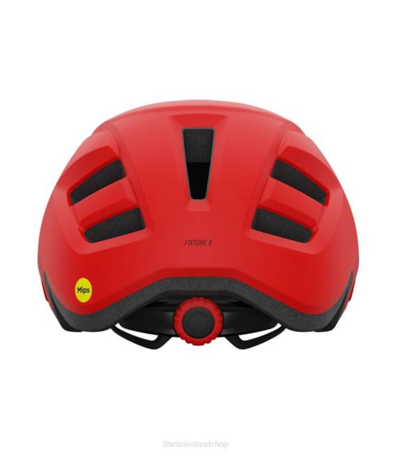 LLBean Giro Fixture II Bike Helmet with MIPS Unisex J46J1702 Outdoor Equipment Matte Trim Red