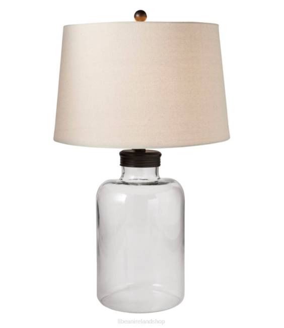 LLBean Glass Fillable Table Lamp Unisex J46J2810 Home Decor Clear