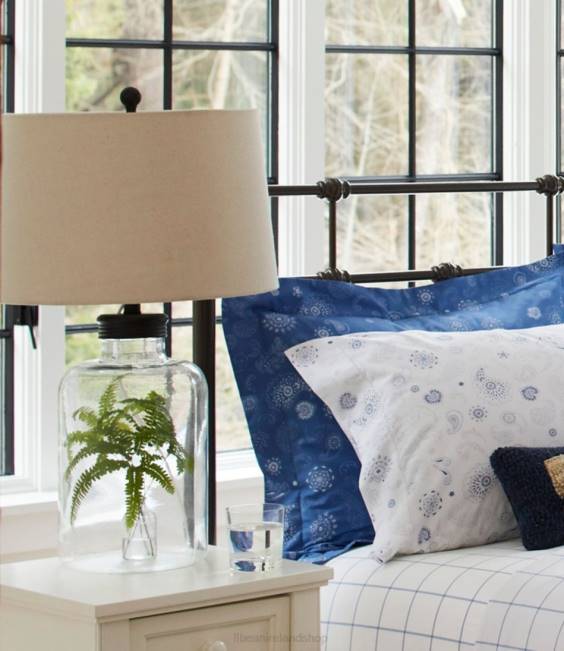 LLBean Glass Fillable Table Lamp Unisex J46J2810 Home Decor Clear