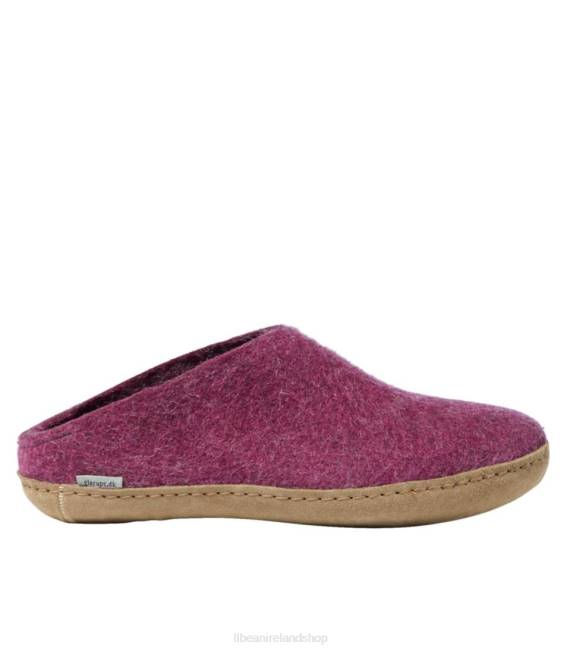 LLBean Glerups Wool Slippers Men J46J5201 Footwear Cranberry