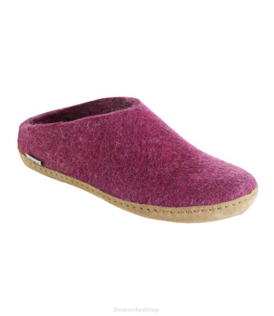 LLBean Glerups Wool Slippers Men J46J5201 Footwear Cranberry
