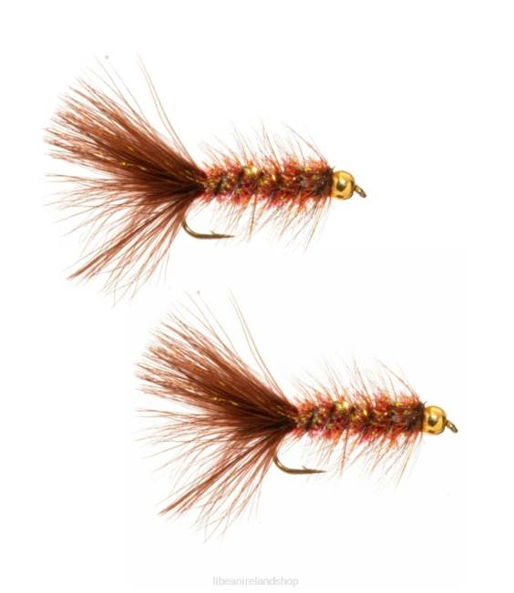 LLBean Gold Bead Crystal Bugger Unisex J46J5357 Fishing Copper Brown