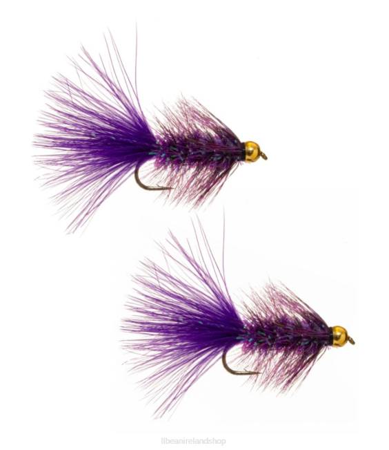 LLBean Gold Bead Crystal Bugger Unisex J46J6735 Fishing Purple