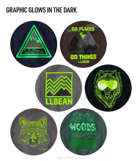 LLBean Graphic Tee Kids J46J3358 Clothing Citron