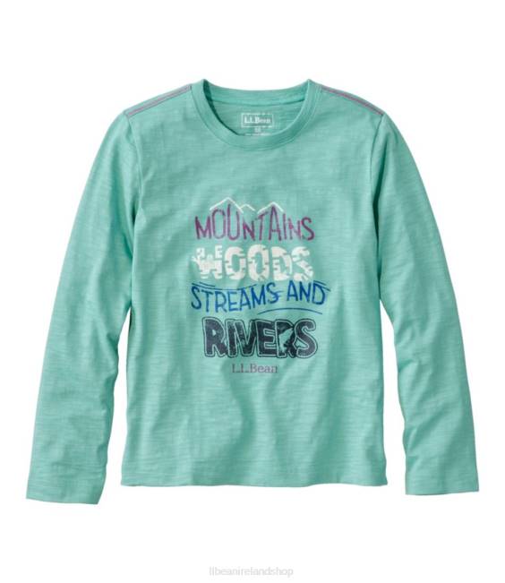 LLBean Graphic Tee Kids J46J489 Clothing Soft Juniper Mountains