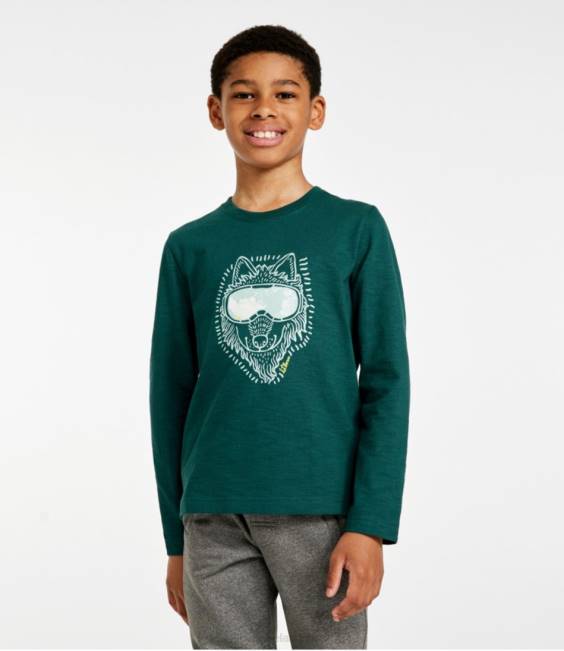 LLBean Graphic Tee Kids J46J6604 Clothing Bright Sapphire