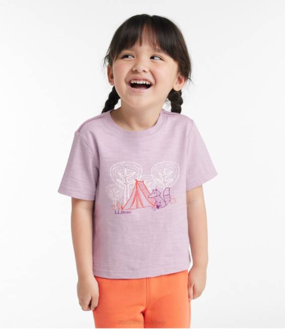 LLBean Graphic Tee Kids J46J7006 Clothing Darkest Purple Rainbow