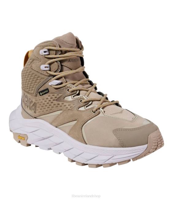 LLBean HOKA Anacapa GORE-TEX Hiking Boots Women J46J1114 Footwear Dune/Lilac Marble