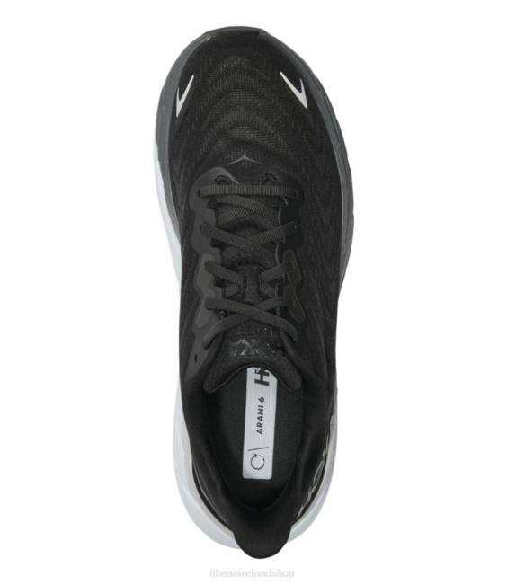 LLBean HOKA Arahi 6 Running Shoes Men J46J1098 Footwear Black/White