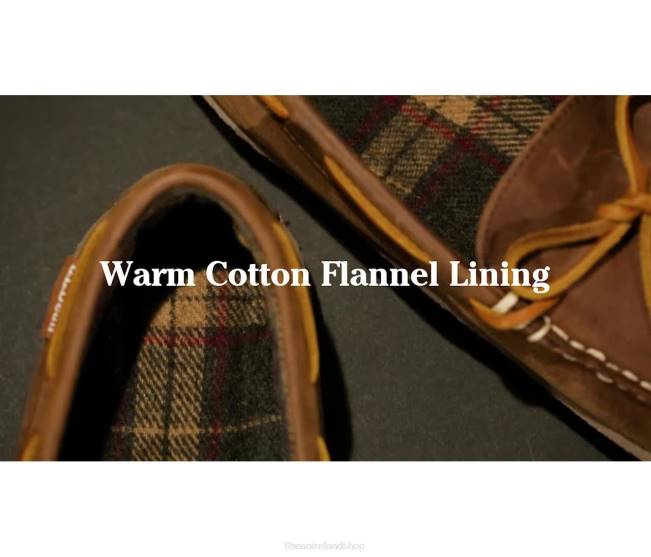 LLBean Handsewn Slippers Men J46J3709 Footwear Brown