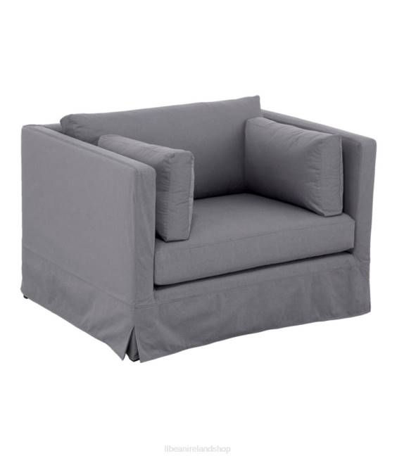 LLBean Harrington Slipcovered Chair and a Half Unisex J46J4548 Indoor Furniture Chambray