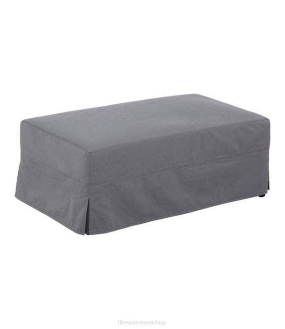LLBean Harrington Slipcovered Ottoman Unisex J46J4556 Indoor Furniture Chambray